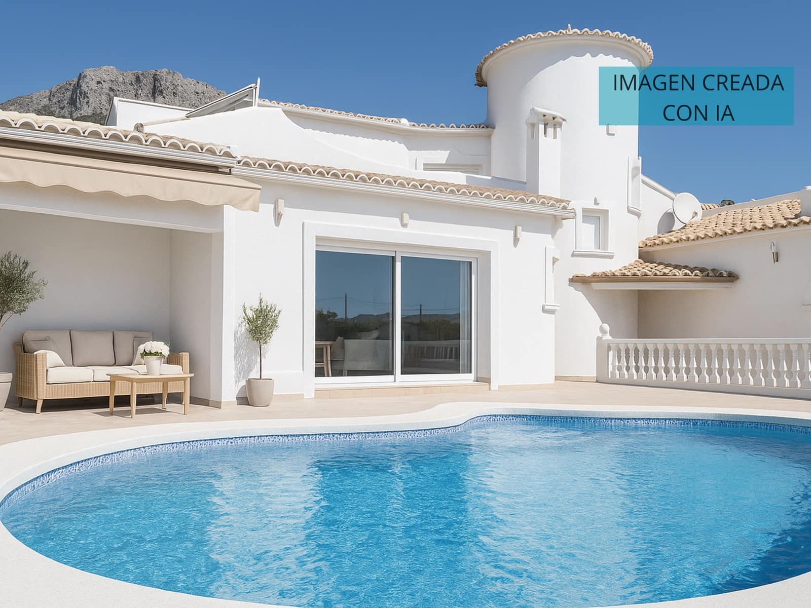 5 bedroom Villa for sale in Calpe / Calp with pool garage - € 749,000 (Ref: 7737102)
