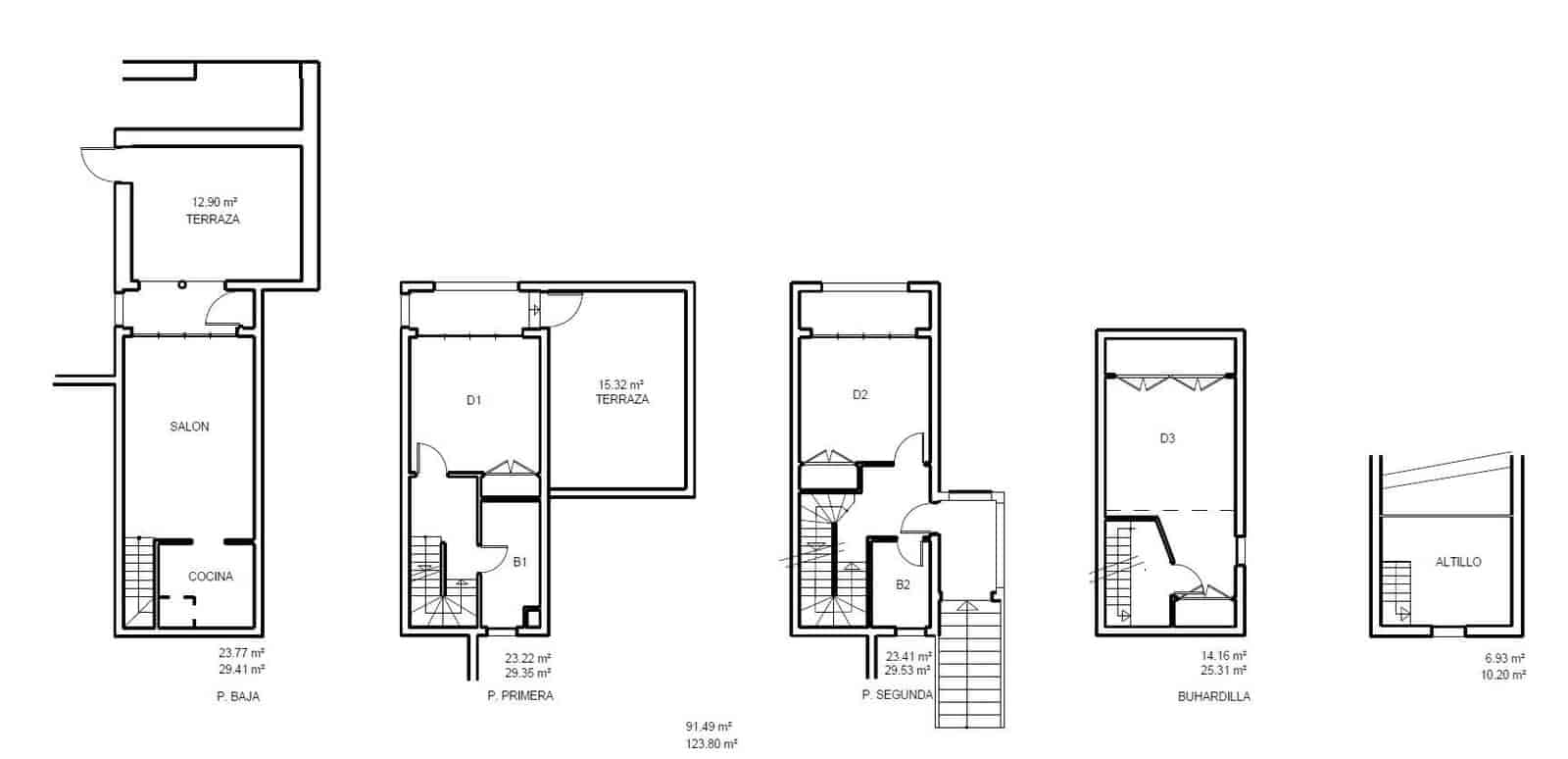 3 Zimmer Doppelhaus zu verkaufen in Calpe / Calp mit Pool Garage - 498.000 € (Ref: 8490636)