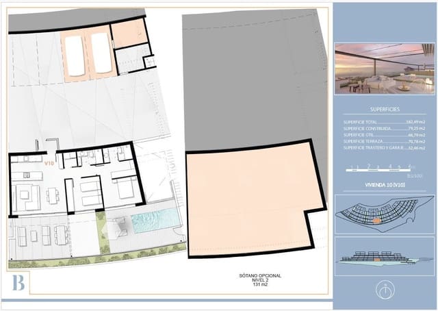 2 sovrum Lägenhet till salu i Calpe / Calp med pool garage - 475 000 € (Ref: 9173224)