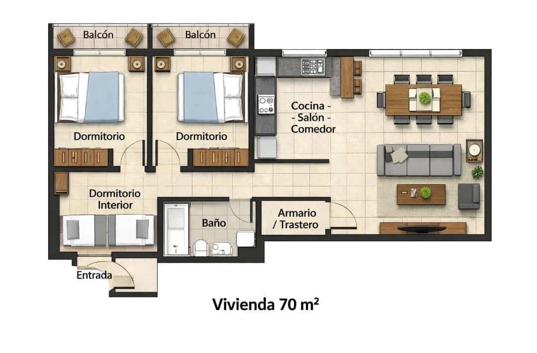 3 makuuhuone Asunto myytävänä paikassa Valencia kaupunki - 350 000 € (Ref: 9532118)