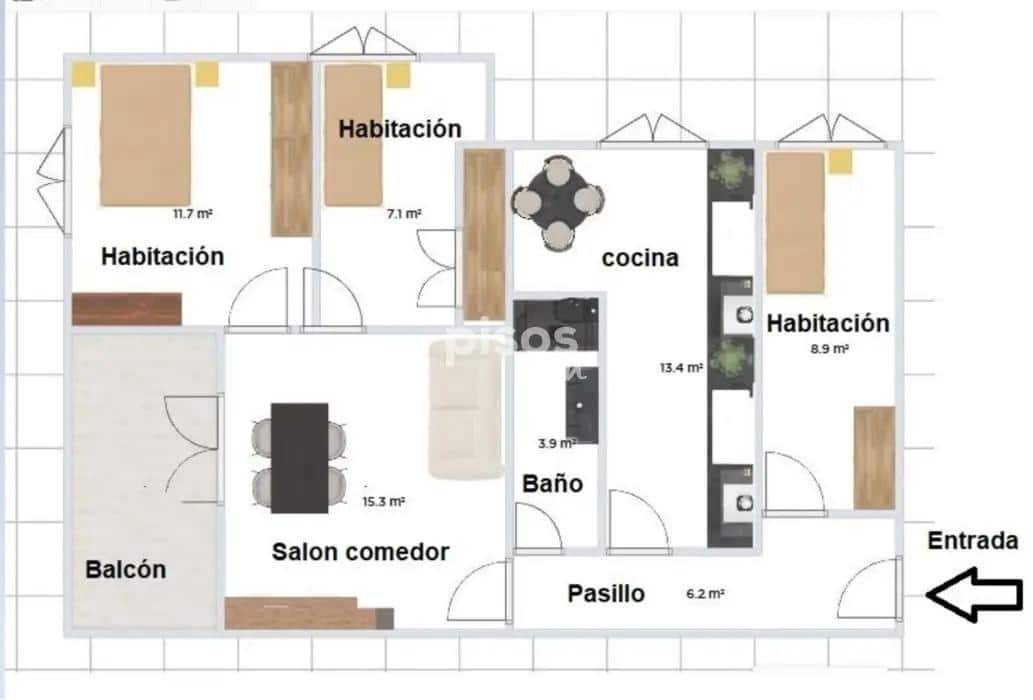 3 chambre Appartement à vendre à Benetusser - 167 000 € (Ref: 9571188)