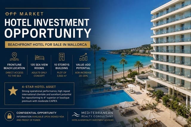 135 quarto Hotel para venda em Cala Vinyes / Cala Vinyas / Cala Viñas, Calvià - 35 000 000 € (Ref: 9840918)
