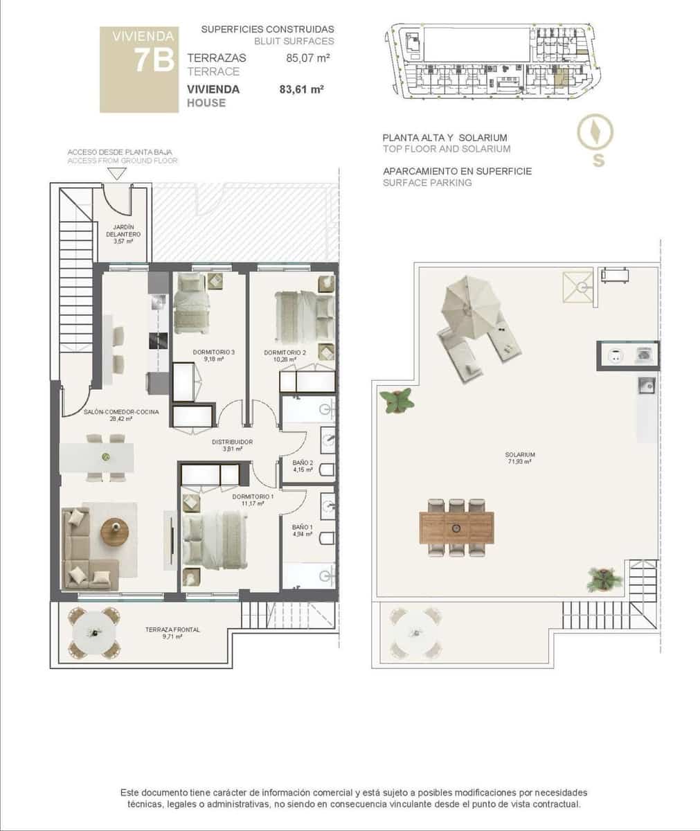 3 soverom Bungalow til salgs i Pilar de la Horadada med svømmebasseng garasje - € 355 000 (Ref: 10015808)