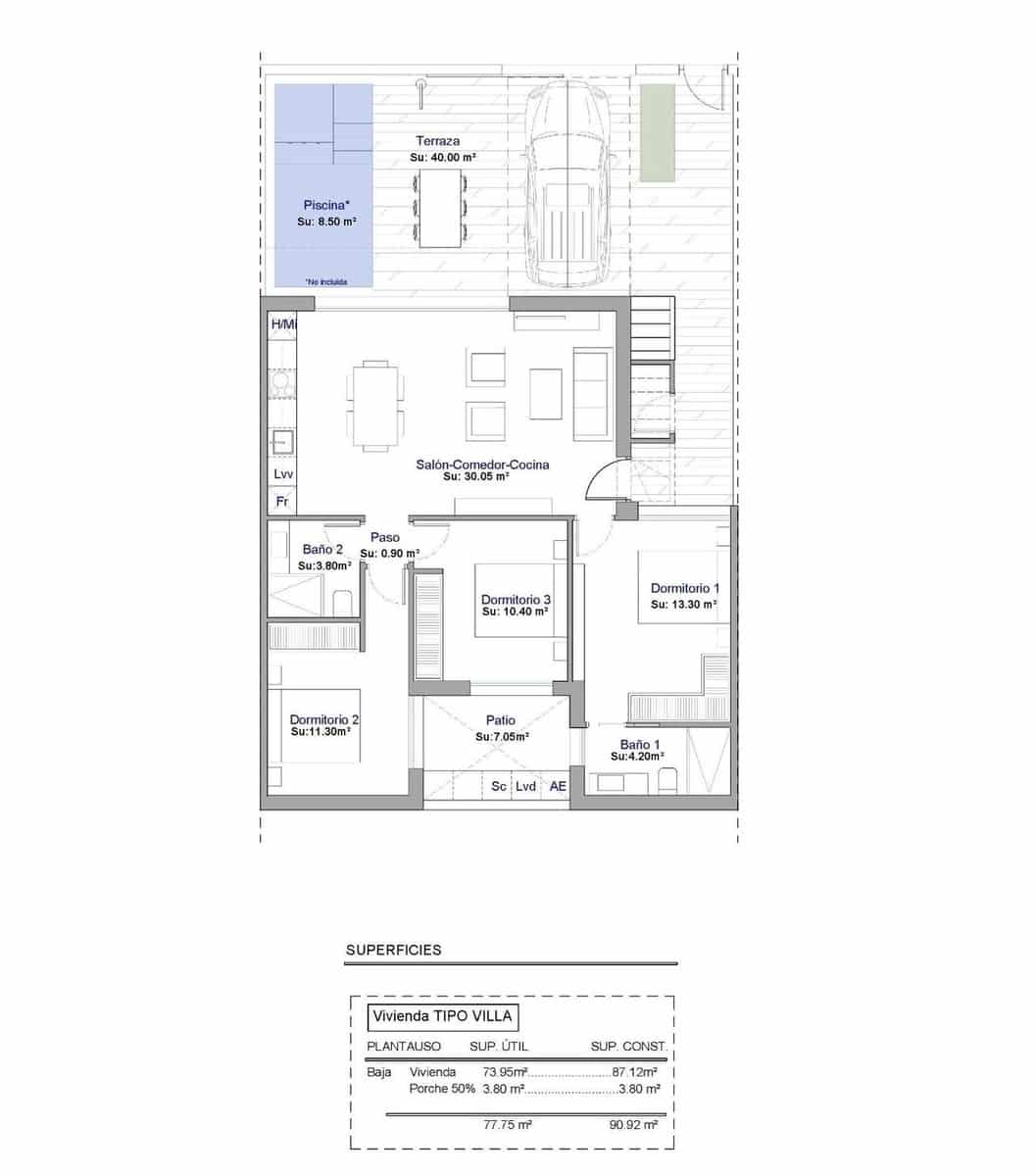 3 soverom Hus til salgs i Condado de Alhama med svømmebasseng garasje - € 325 000 (Ref: 10021792)