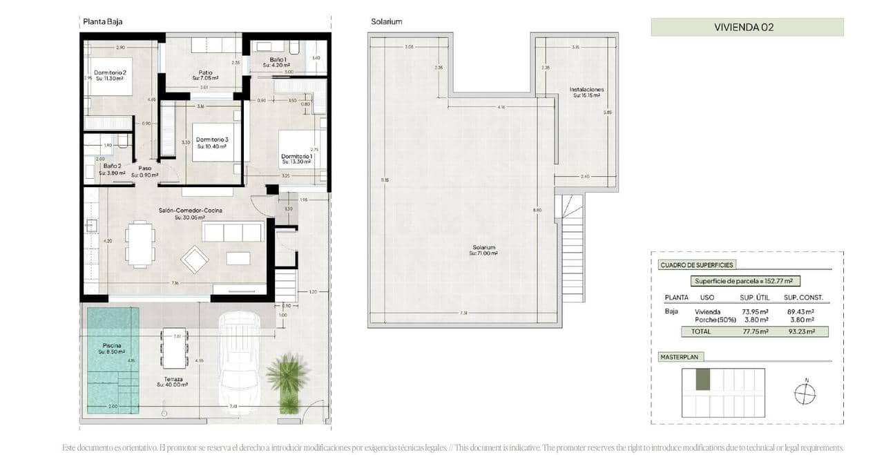 3 bedroom Townhouse for sale in Condado de Alhama with pool garage - € 319,000 (Ref: 10021792)