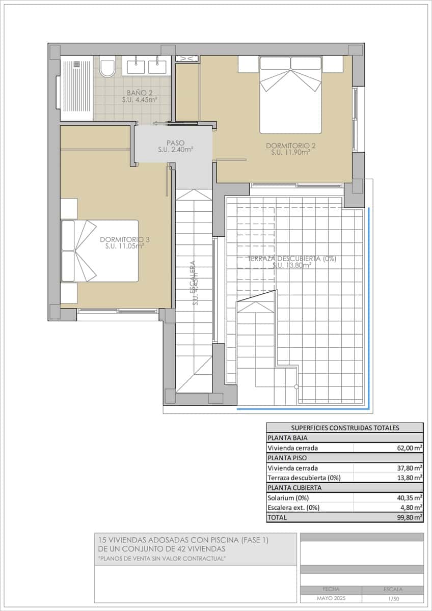 3 sovrum Villa till salu i Villamartin med pool garage - 356 900 € (Ref: 10072988)