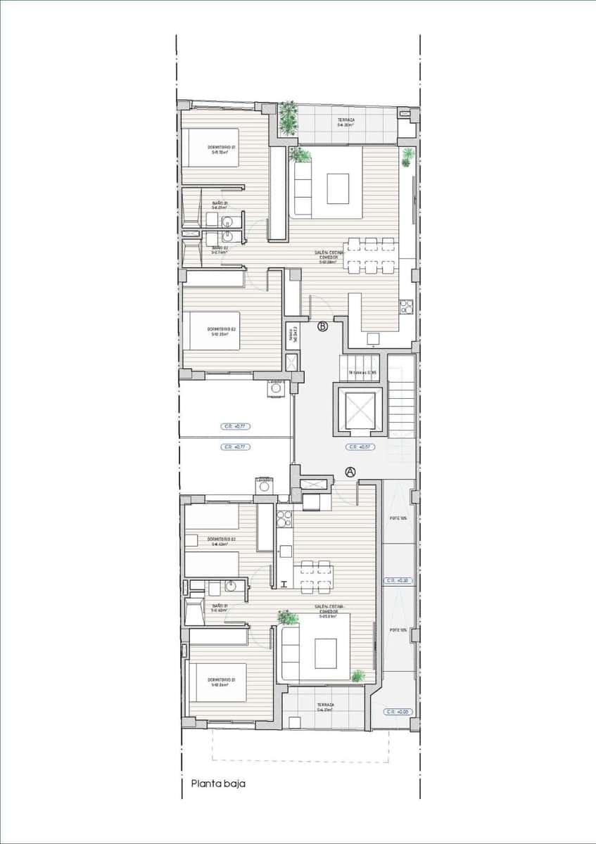 2 chambre Appartement à vendre à Guardamar del Segura - 318 240 € (Ref: 10115538)
