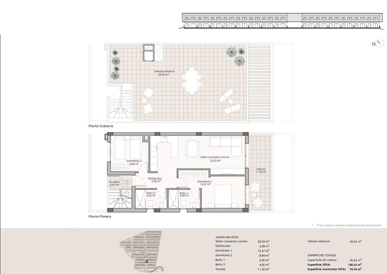 Ático de 2 habitaciones en Pulpí en venta con piscina garaje - 219.900 € (Ref: 10132682)
