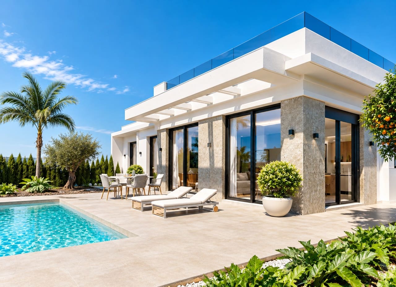 2 Zimmer Villa zu verkaufen in Hacienda del Alamo mit Pool Garage - 311.900 € (Ref: 10153934)