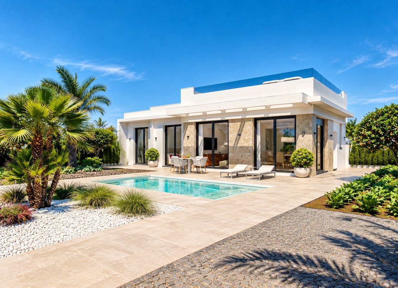2 Zimmer Villa zu verkaufen in Hacienda del Alamo mit Pool Garage - 311.900 € (Ref: 10153934)