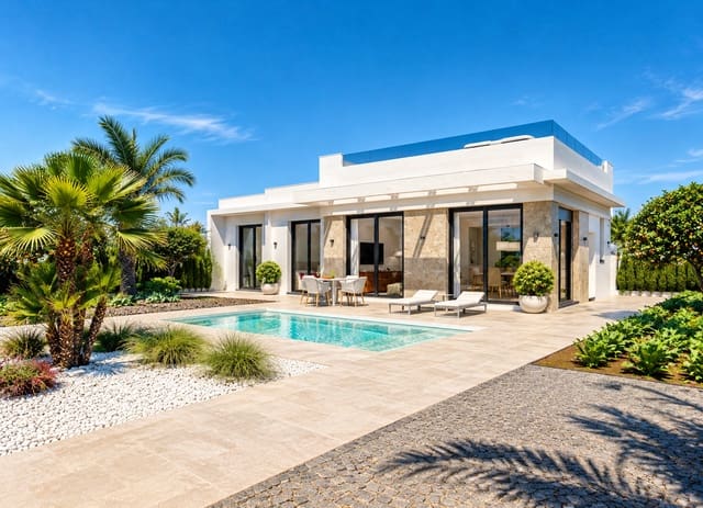 2 makuuhuone Huvila myytävänä paikassa Hacienda del Alamo, Fuente Alamo de Murcia mukana uima-altaan 
autotalli - 311 900 € (Ref: 10153934)