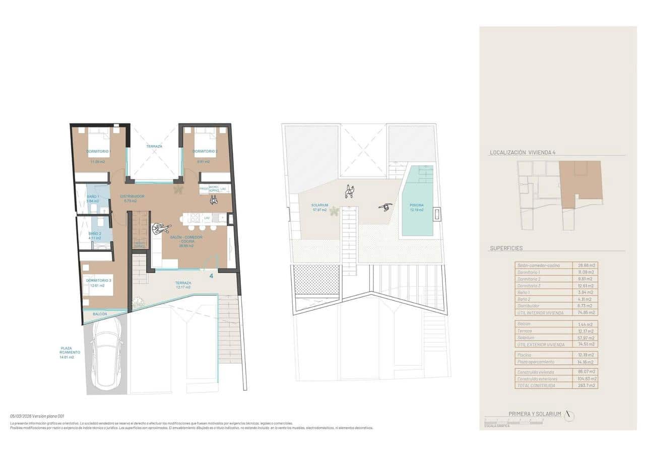 3 soverom Bungalow til salgs i San Pedro del Pinatar med svømmebasseng garasje - € 342 900 (Ref: 10184412)