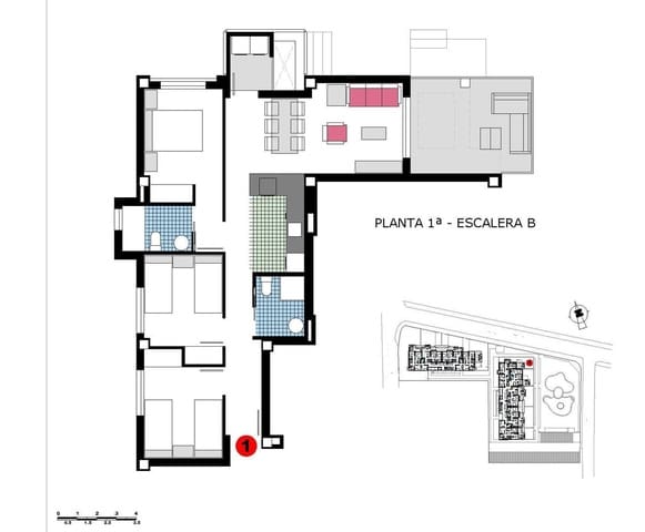 3 sovrum Lägenhet till salu i Centro Urbano, Dénia med pool - 325 000 € (Ref: 8211321)