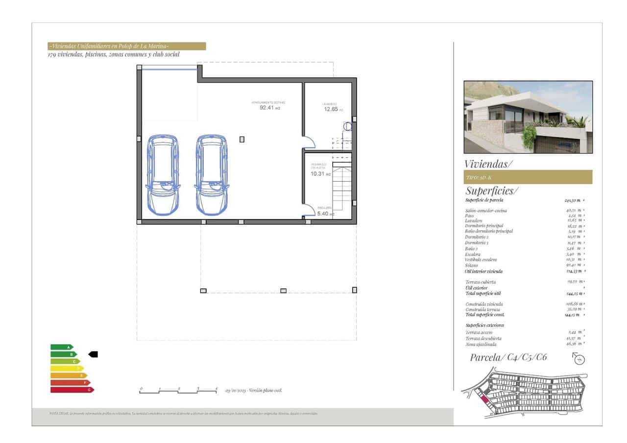 Chalet de 3 habitaciones en Polop en venta con piscina garaje - 470.000 € (Ref: 8220444)