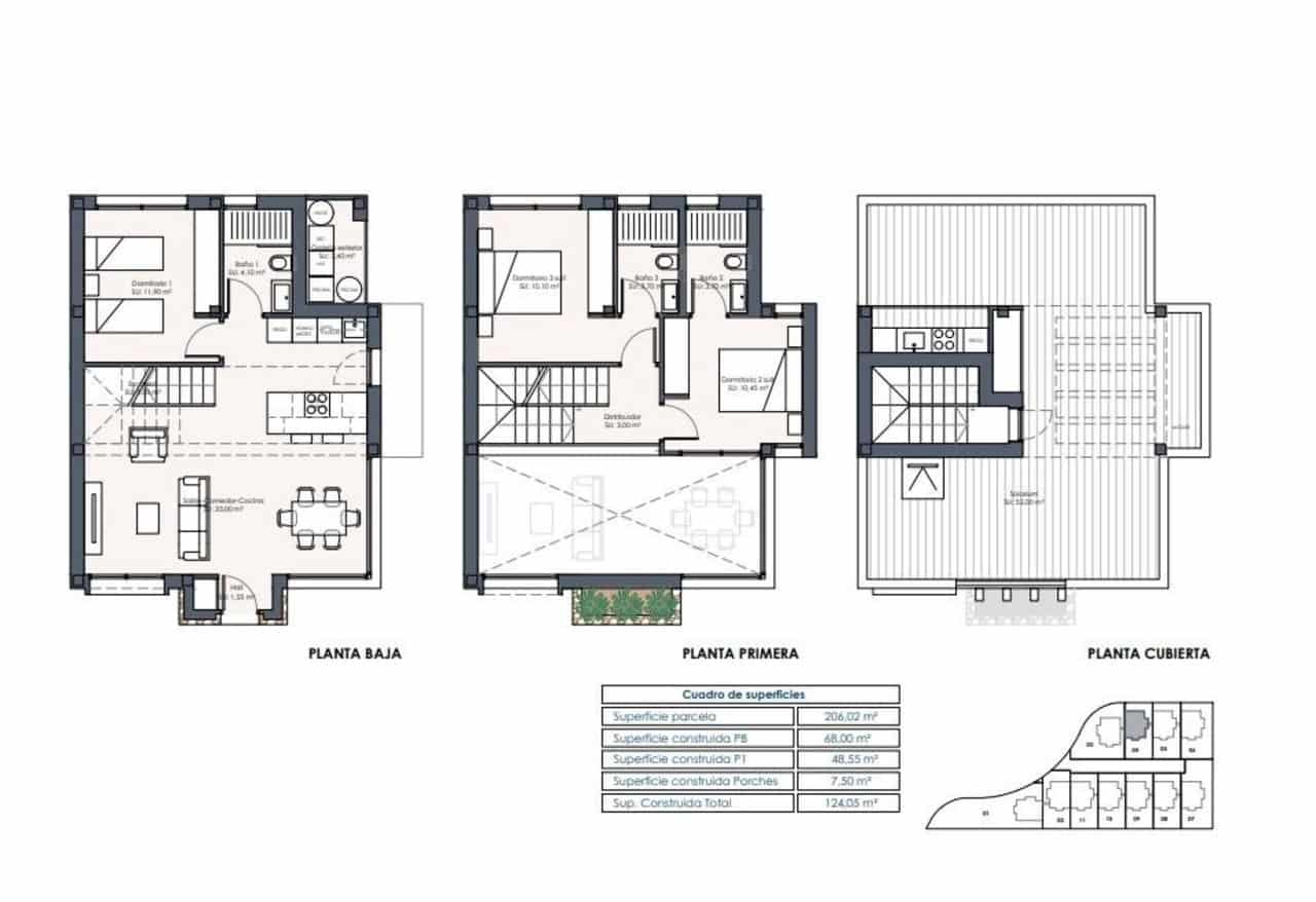 3 sypialnia Willa na sprzedaż w Los Montesinos z basenem garażem - 525 000 € (Ref: 8251478)