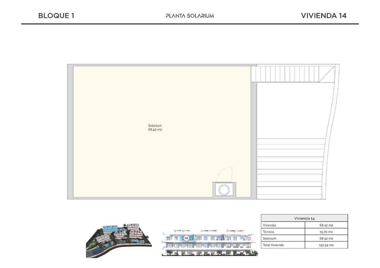 Ático de 2 habitaciones en Finestrat en venta con piscina - 389.900 € (Ref: 8399006)