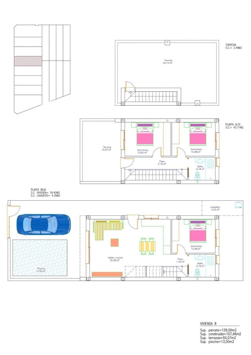 3 soverom Villa til salgs i San Pedro del Pinatar med svømmebasseng - € 384 900 (Ref: 8417949)