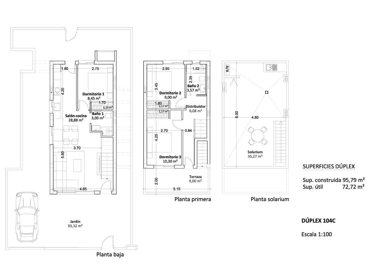 3 sypialnia Willa na sprzedaż w Pilar de la Horadada z basenem garażem - 492 000 € (Ref: 8452642)