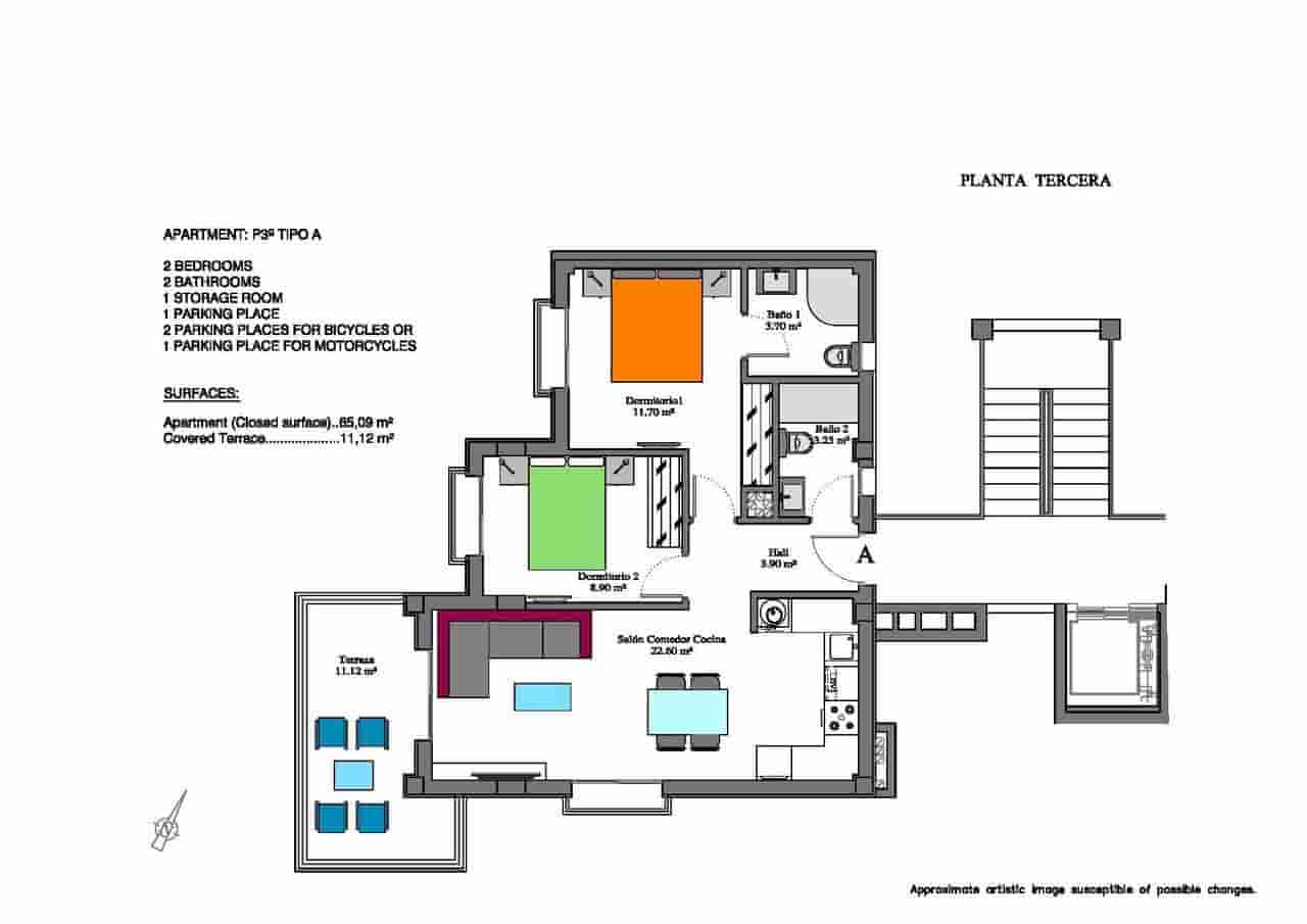 2 bedroom Penthouse for sale in Orihuela Costa with pool garage - € 295,000 (Ref: 8589793)