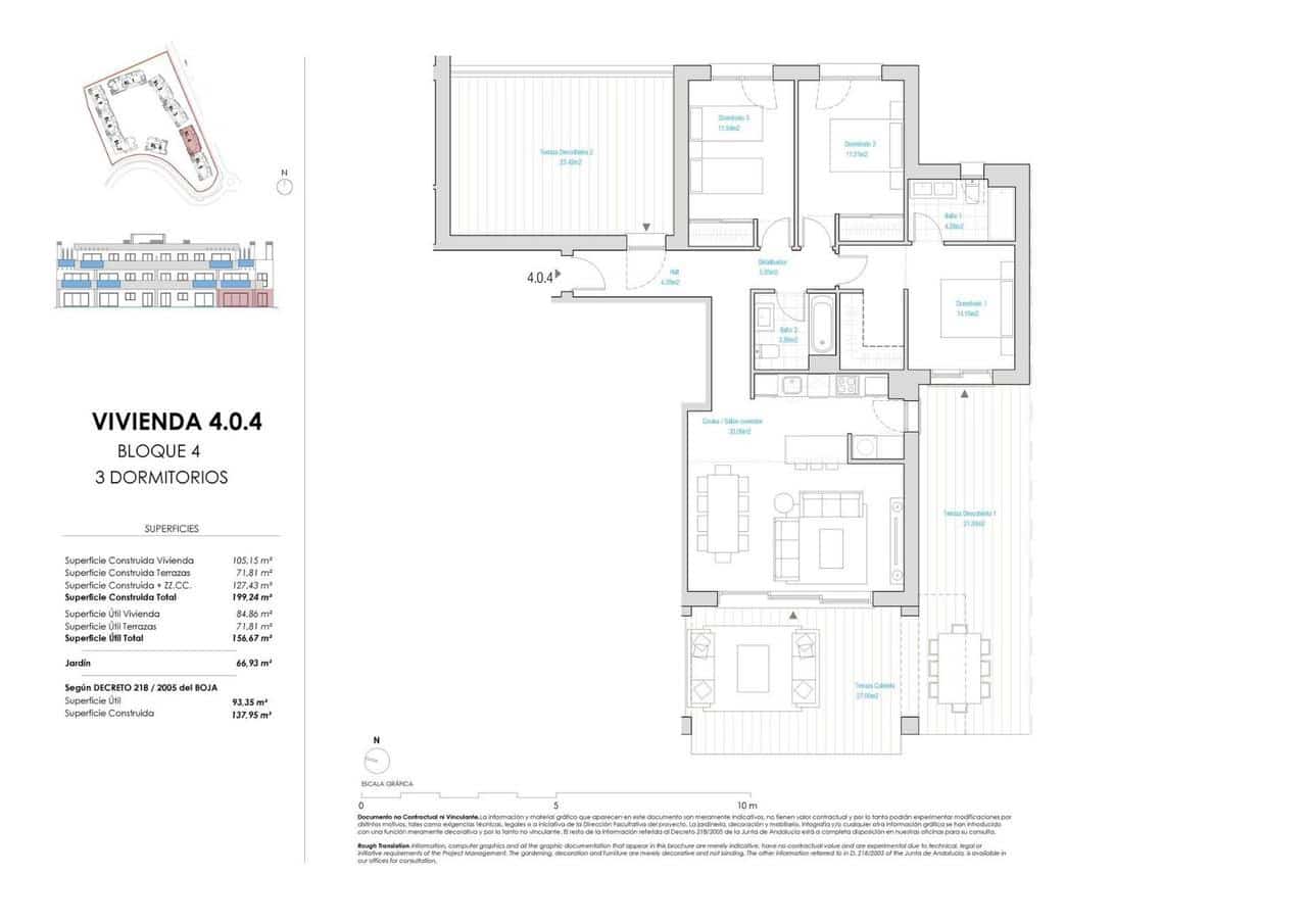3 camera da letto Appartamento in vendita in Casares con piscina - 648.000 € (Rif: 8612956)