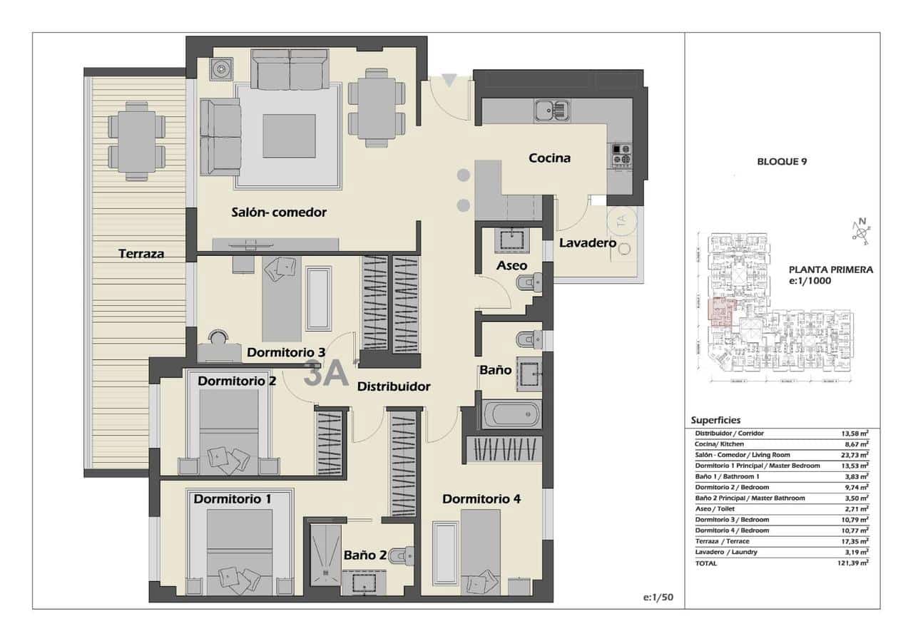 4 soveværelse Lejlighed til salg i Marbella med swimmingpool - € 515.000 (Ref: 8613074)