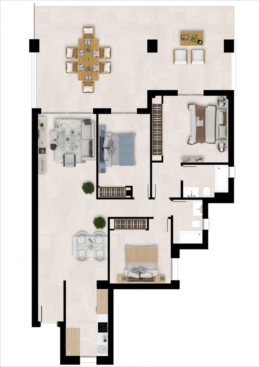 3 slaapkamer Appartement te koop in Estepona met zwembad - € 430.000 (Ref: 8613079)