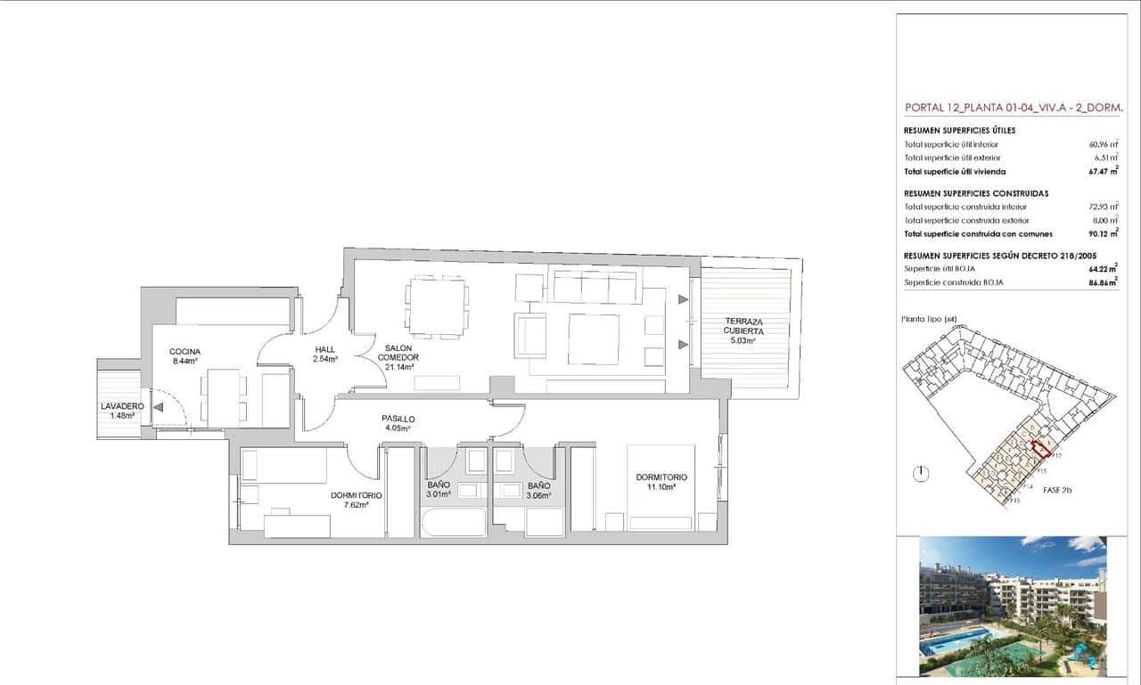 2 sypialnia Apartament na sprzedaż w Mijas z basenem garażem - 320 000 € (Ref: 8613120)