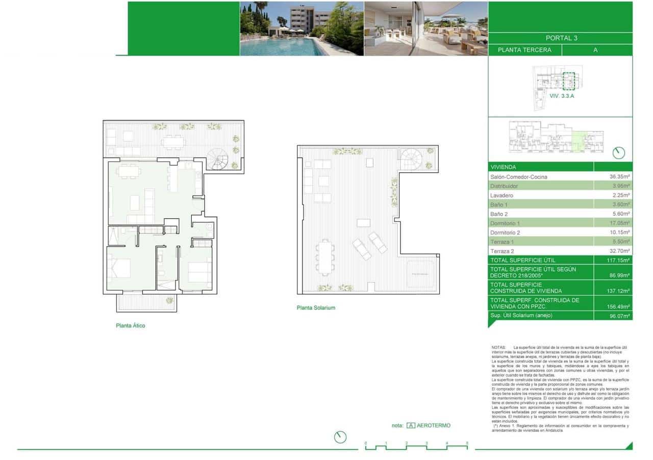 Ático de 2 habitaciones en Estepona en venta con piscina - 695.000 € (Ref: 8622694)