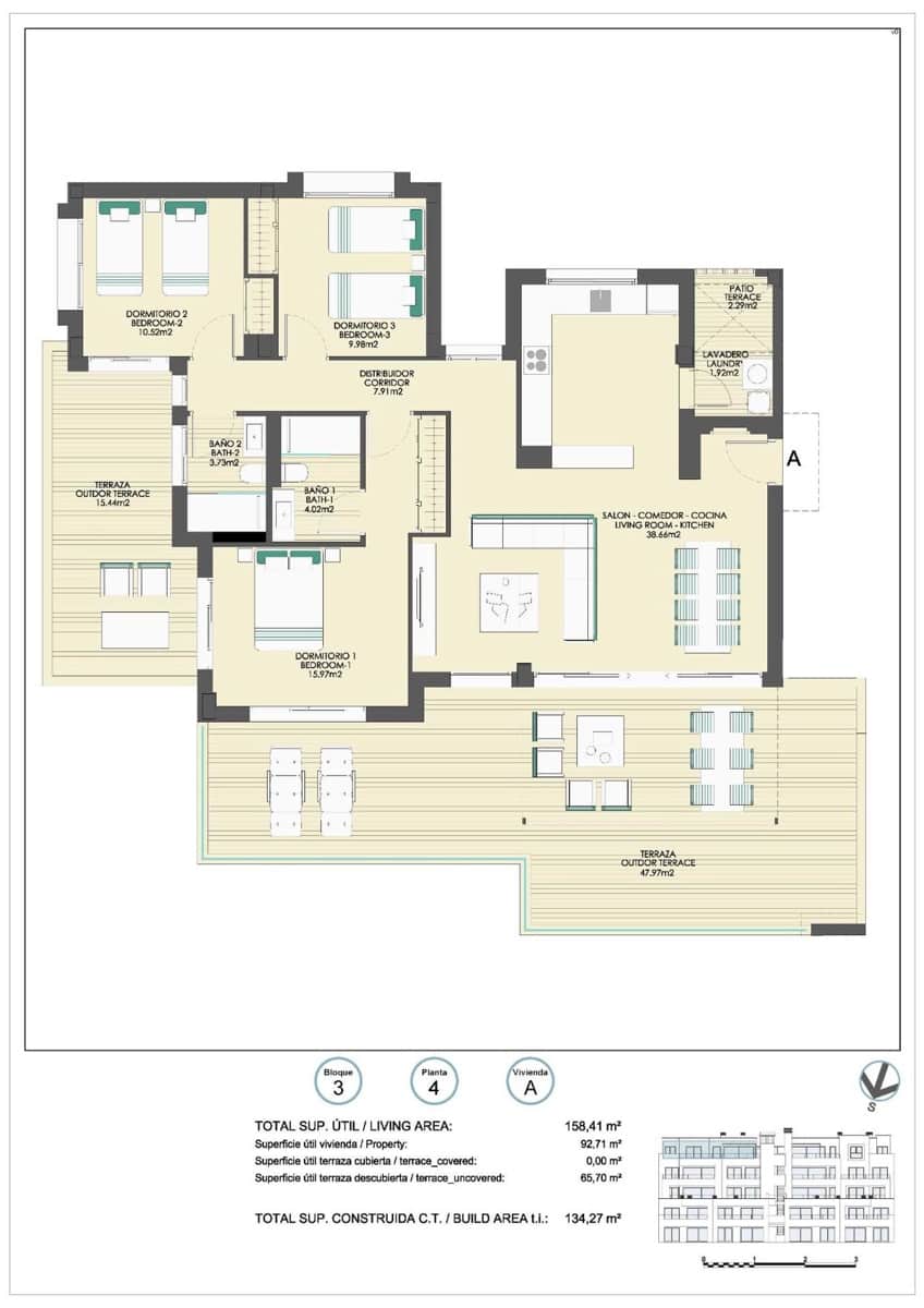 3 soveværelse Penthouse til salg i Casares med swimmingpool - € 715.000 (Ref: 8638648)