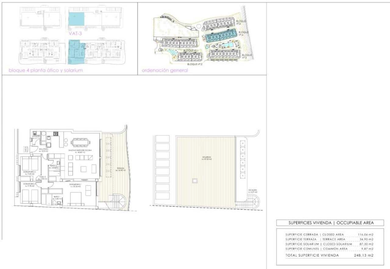 3 Zimmer Penthouse zu verkaufen in Orihuela Costa mit Pool - 625.000 € (Ref: 8641339)