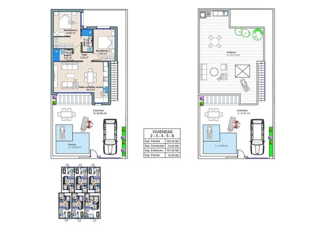 2 makuuhuone Huvila myytävänä paikassa Torre-Pacheco mukana uima-altaan 
autotalli - 284 900 € (Ref: 8683629)