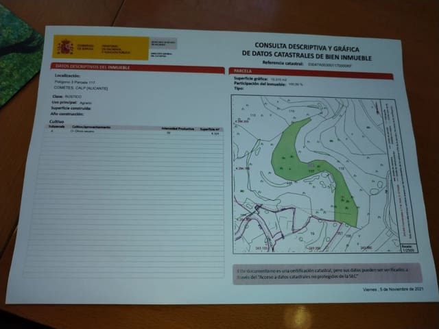 Tontti myytävänä paikassa Pueblo, Calpe / Calp - 179 000 € (Ref: 8729310)