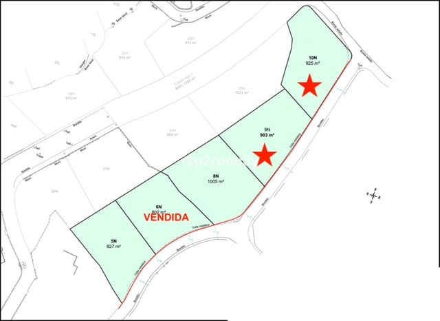 Tontti myytävänä paikassa Pueblo, Calpe / Calp - 195 000 € (Ref: 8729339)