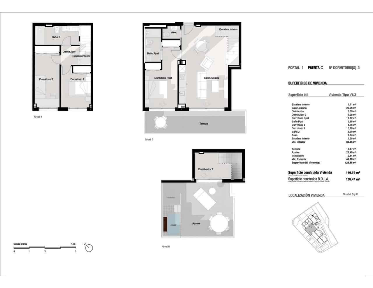 3 chambre Penthouse à vendre à Estepona avec piscine - 782 700 € (Ref: 8778755)