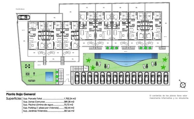 2 slaapkamer Villa te koop in Pilar de la Horadada ciudad, Pilar de la Horadada met zwembad - € 255.000 (Ref: 8840899)