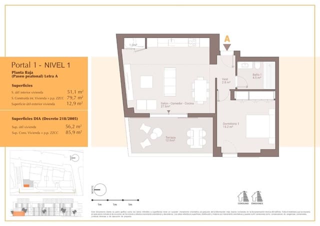 1 soverom Leilighet til salgs i San Pedro de Alcántara Pueblo, Marbella med svømmebasseng - € 340 000 (Ref: 8845532)