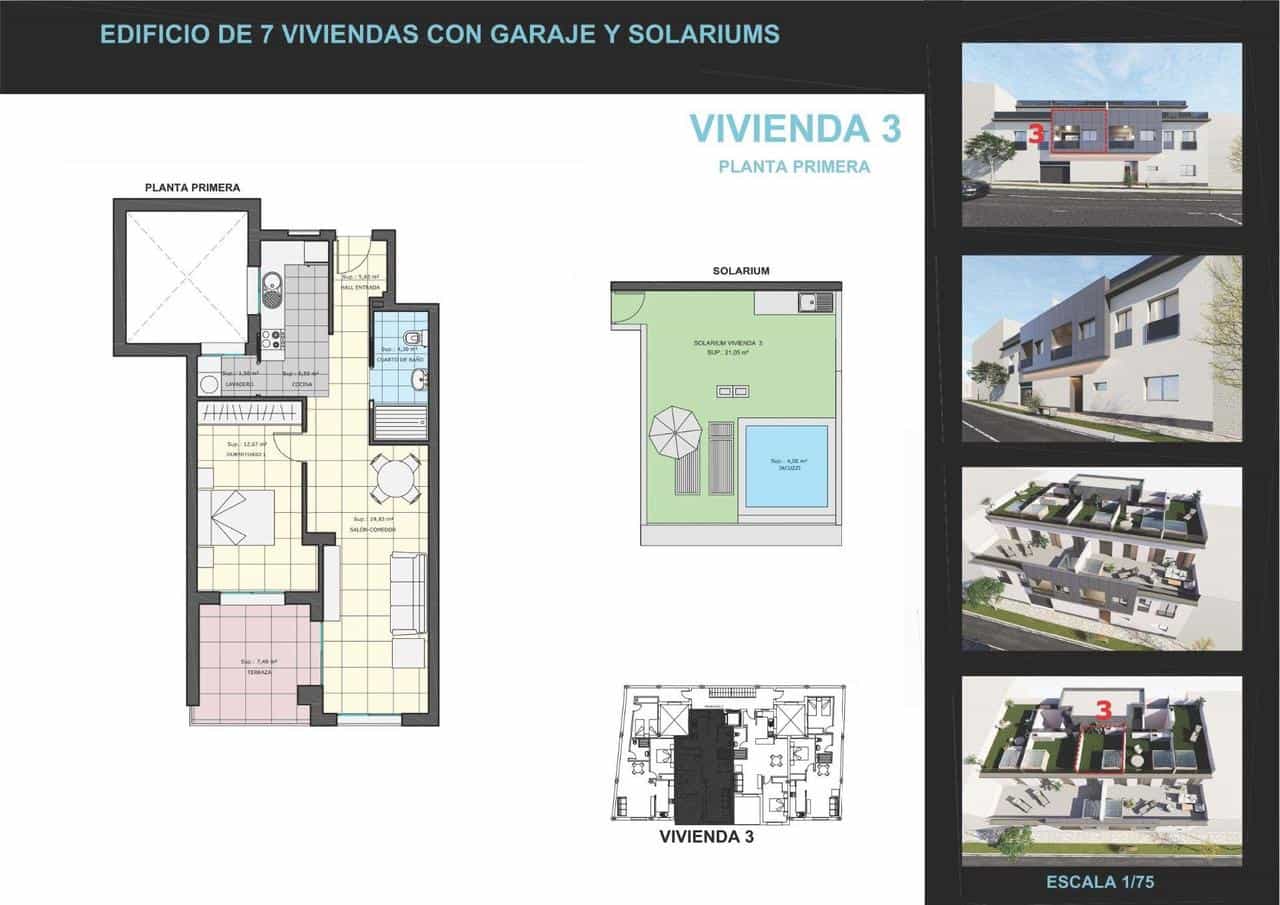 1 camera da letto Appartamento in vendita in Pilar de la Horadada - 185.000 € (Rif: 8896556)