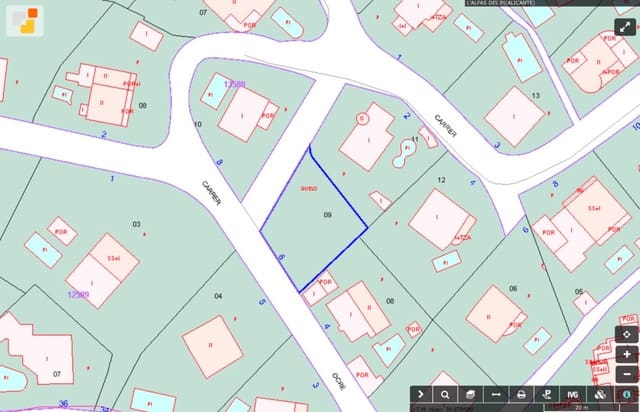 Tontti myytävänä paikassa Pueblo - Urbanizaciones, Alfaz del Pi / L'Alfàs del Pi - 225 000 € (Ref: 8929915)