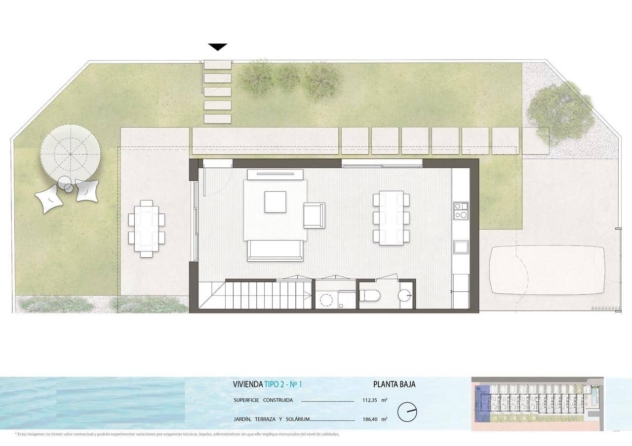 3 bedroom Villa for sale in Pilar de la Horadada with pool - € 437,900 (Ref: 8939619)