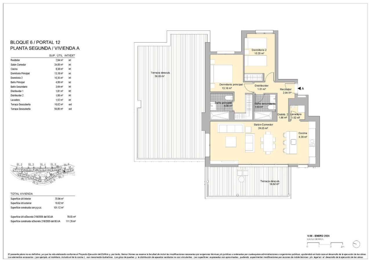 2 soverom Penthouse til salgs i Casares med svømmebasseng - € 405 000 (Ref: 8946937)