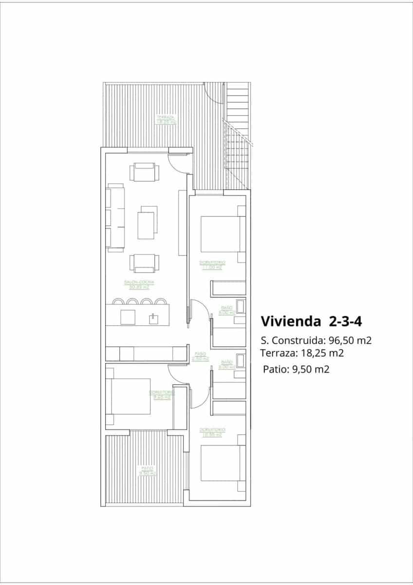 3 makuuhuone Huvila myytävänä paikassa San Pedro del Pinatar mukana uima-altaan - 269 900 € (Ref: 8954045)