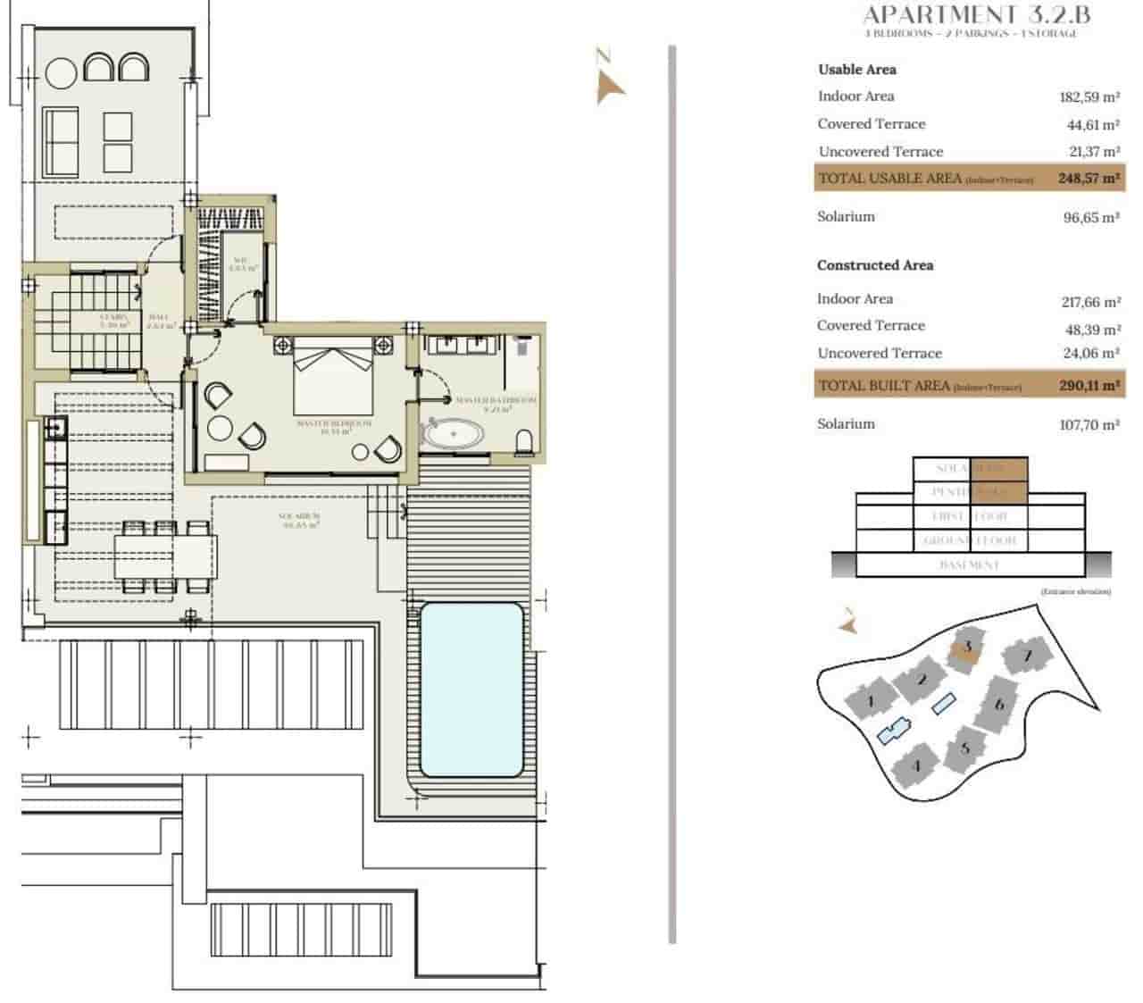 4 Zimmer Penthouse zu verkaufen in Estepona mit Pool - 2.150.000 € (Ref: 8981336)