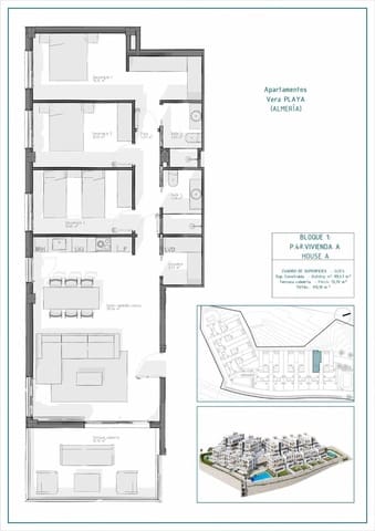 3 chambre Appartement à vendre à Vera avec piscine - 255 000 € (Ref: 8998238)