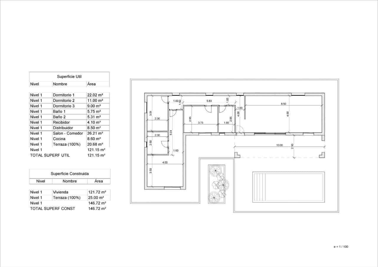 Chalet de 3 habitaciones en La Romana en venta con piscina - 392.000 € (Ref: 9088415)
