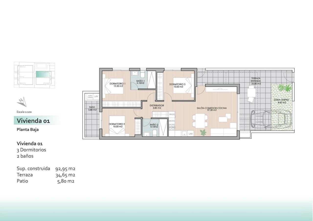 3 soverom Villa til salgs i Lo Pagan med svømmebasseng - € 289 900 (Ref: 9130817)
