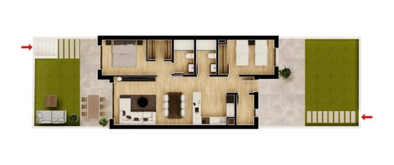 2 sovrum Lägenhet till salu i Monforte del Cid med pool garage - 270 000 € (Ref: 9162483)