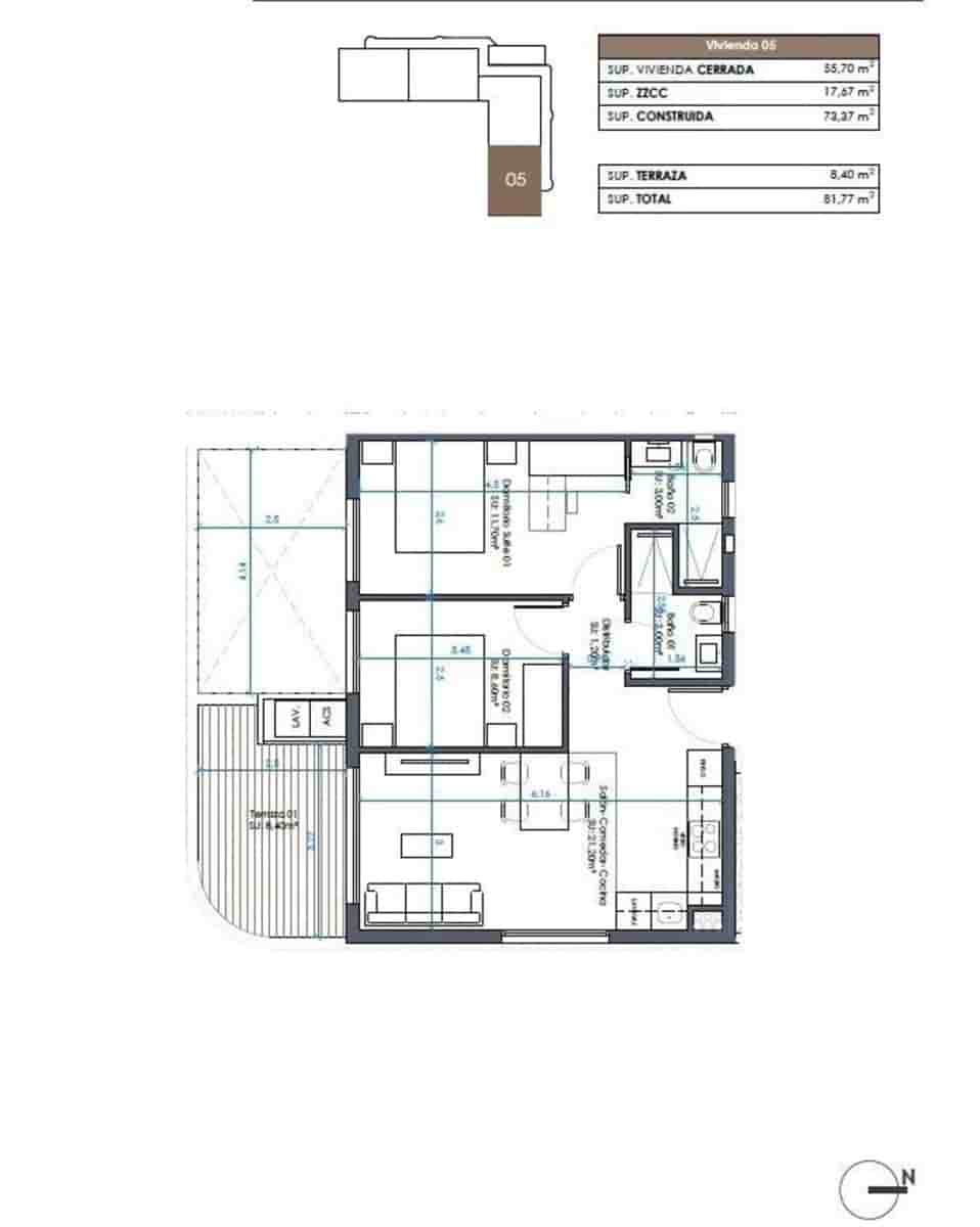 2 soveværelse Lejlighed til salg i Guardamar del Segura med swimmingpool - € 290.000 (Ref: 9165976)