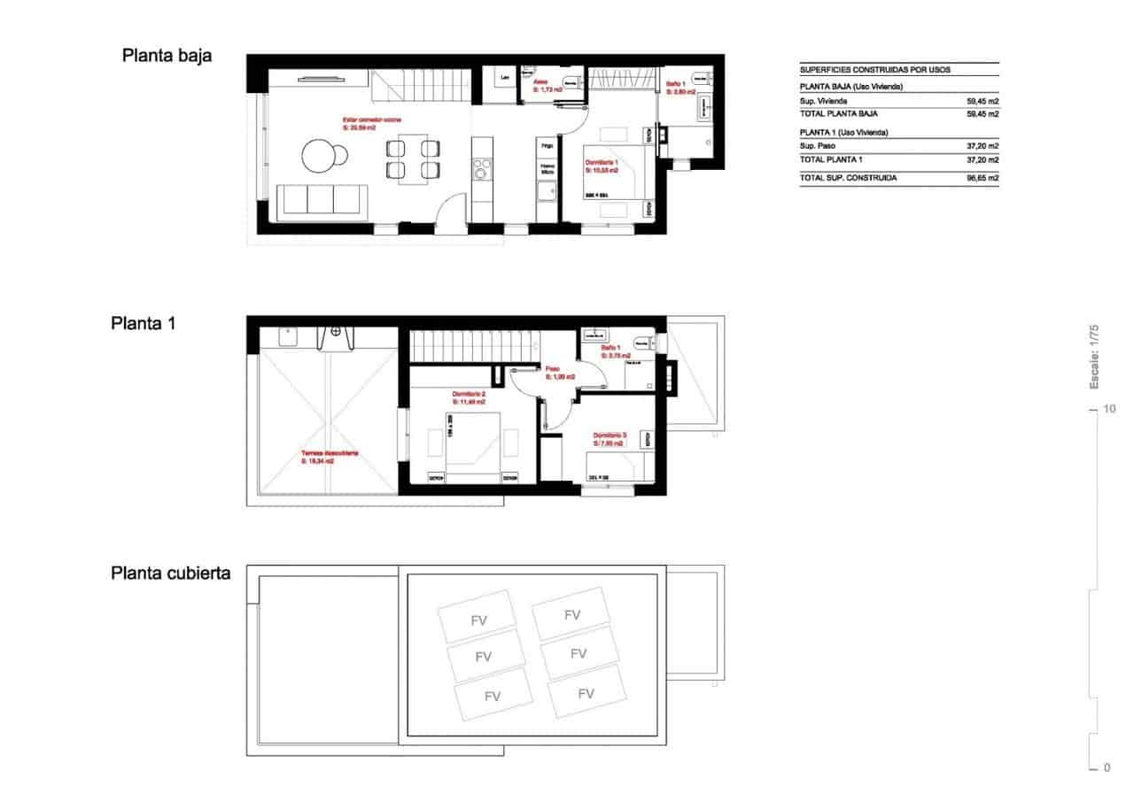 3 sovrum Villa till salu i Daya Nueva med pool - 299 000 € (Ref: 9207857)