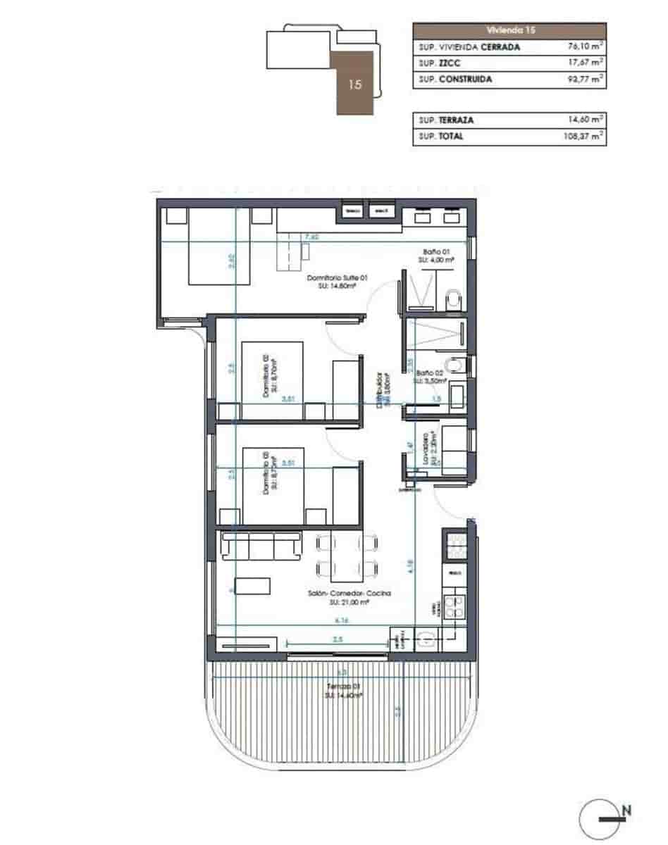 Apartamento de 3 habitaciones en Guardamar del Segura en venta con piscina - 420.000 € (Ref: 9207911)