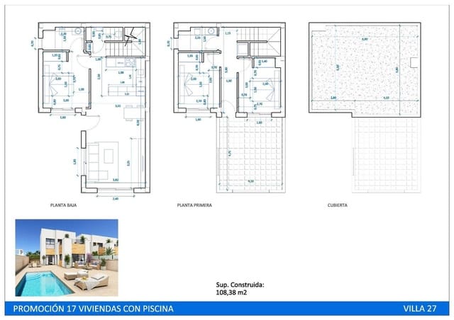 3 camera da letto Villa in vendita in San Fulgencio con piscina garage - 395.000 € (Rif: 9207944)